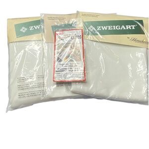 ZWEIGART 3 Sizes White Aida Cotton Needlework Cloth Fabric & Project Card